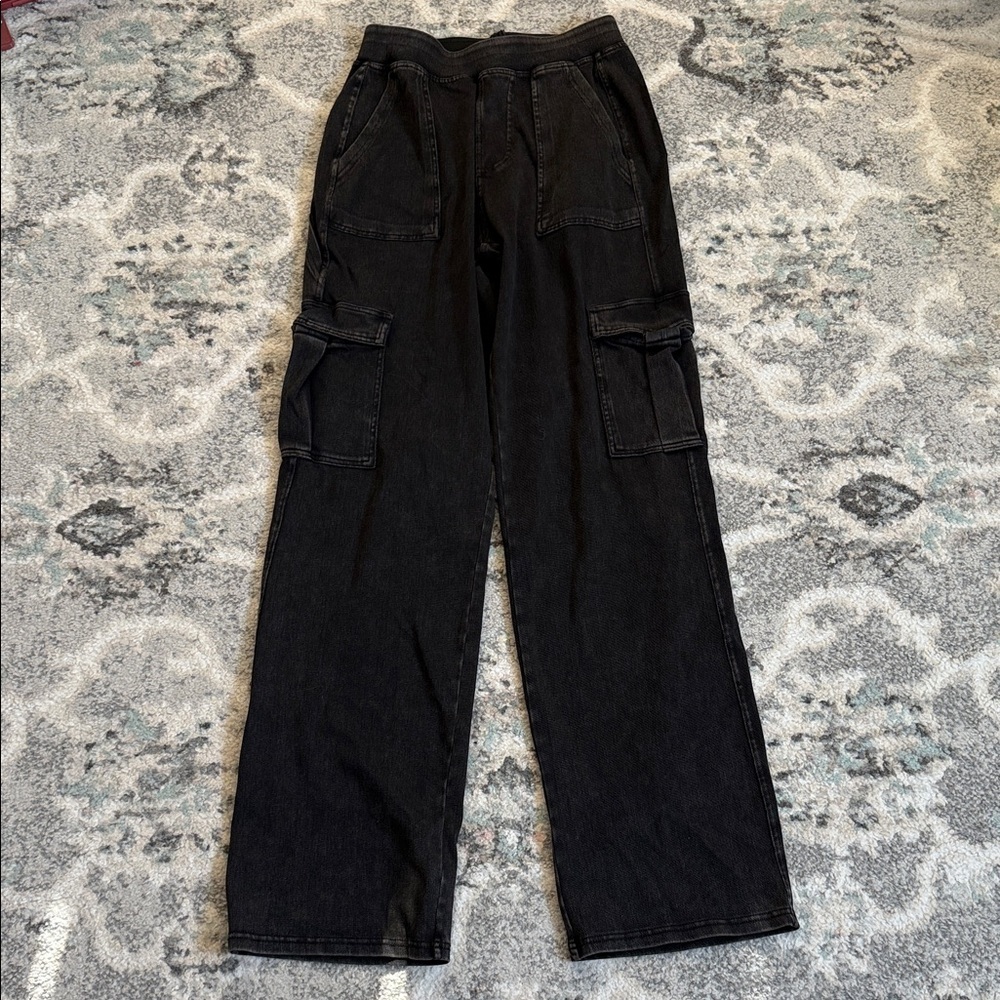 Halara Flex Mid Rise Cargo Pocket Jeans Size Small Tall